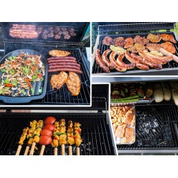 Didelės grotelės su ketaus grotelėmis ant xxl ratų