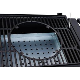 Didelės grotelės su ketaus grotelėmis ant xxl ratų