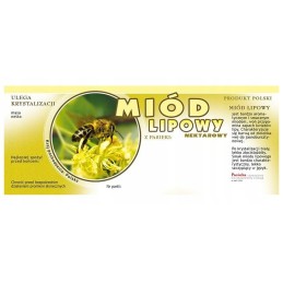 liepų medaus etiketė