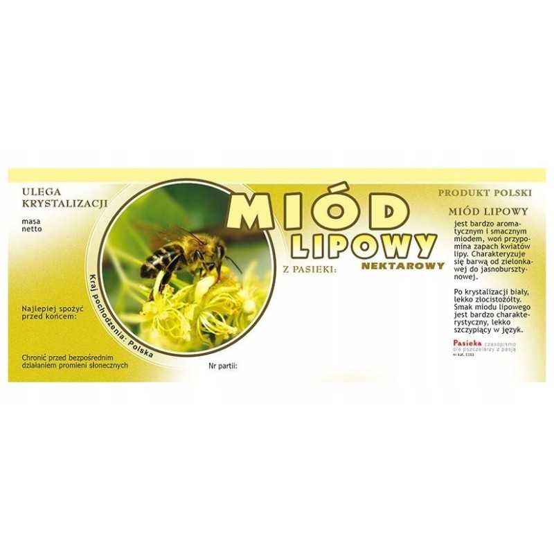 liepų medaus etiketė