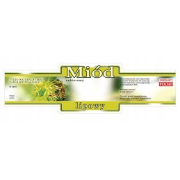 liepų medaus etiketė