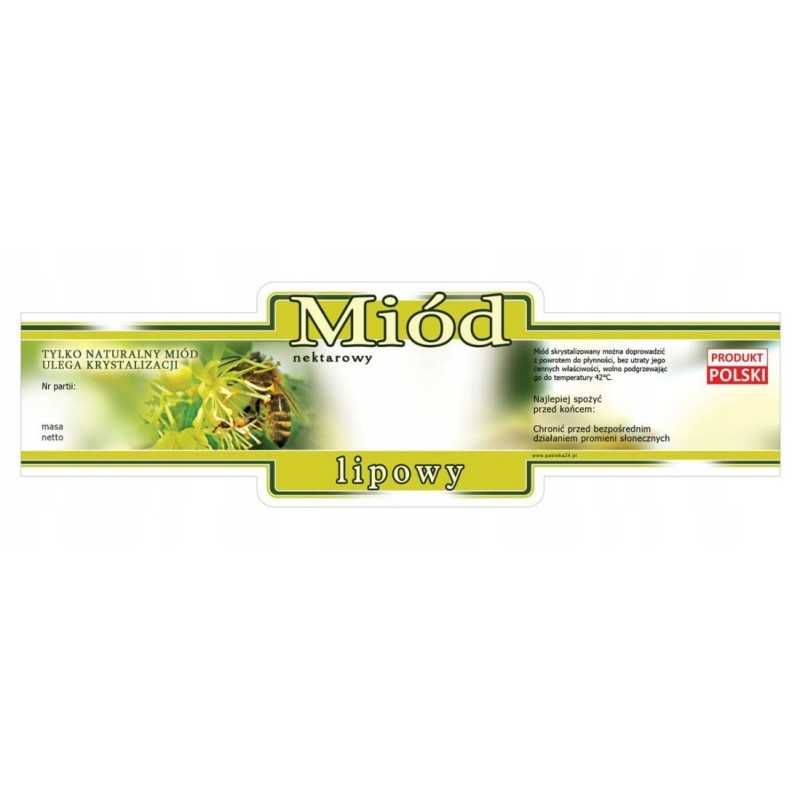 liepų medaus etiketė