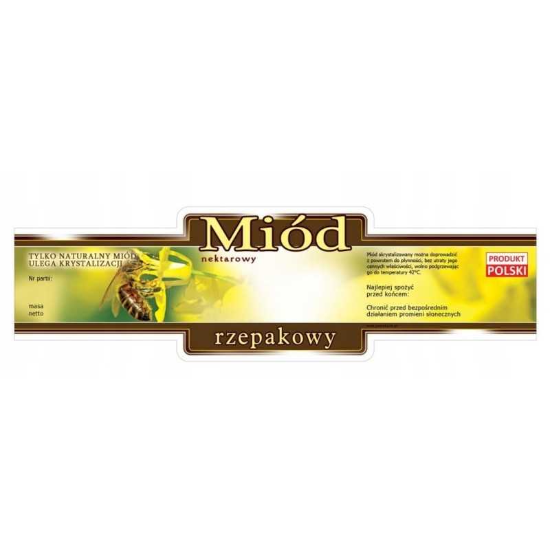 rapsų medaus etiketė