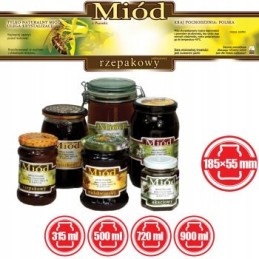 rapsų medaus etiketė