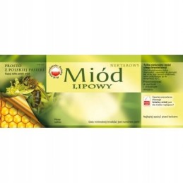 liepų medaus etiketė