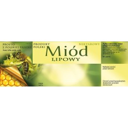 liepų medaus etiketė