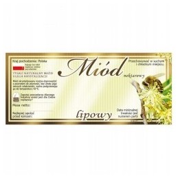 liepų medaus etiketė