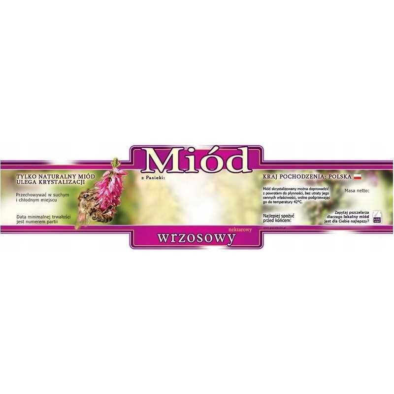 viržių medaus etiketė