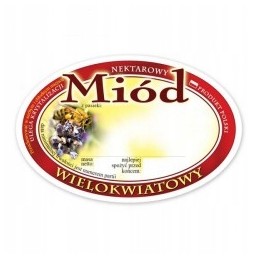 multiflorinio medaus etiketė