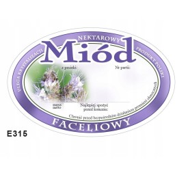 Facelijos medaus etiketė