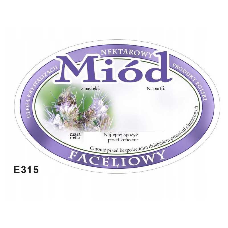 Facelijos medaus etiketė