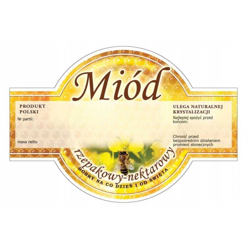 rapsų medaus etiketė