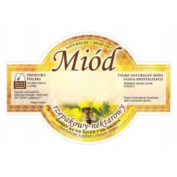 rapsų medaus etiketė