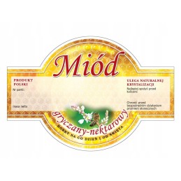 grikių medaus etiketė