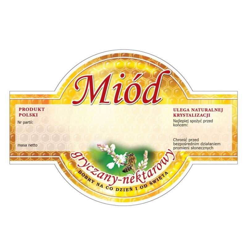 grikių medaus etiketė