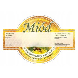 multiflorinio medaus etiketė