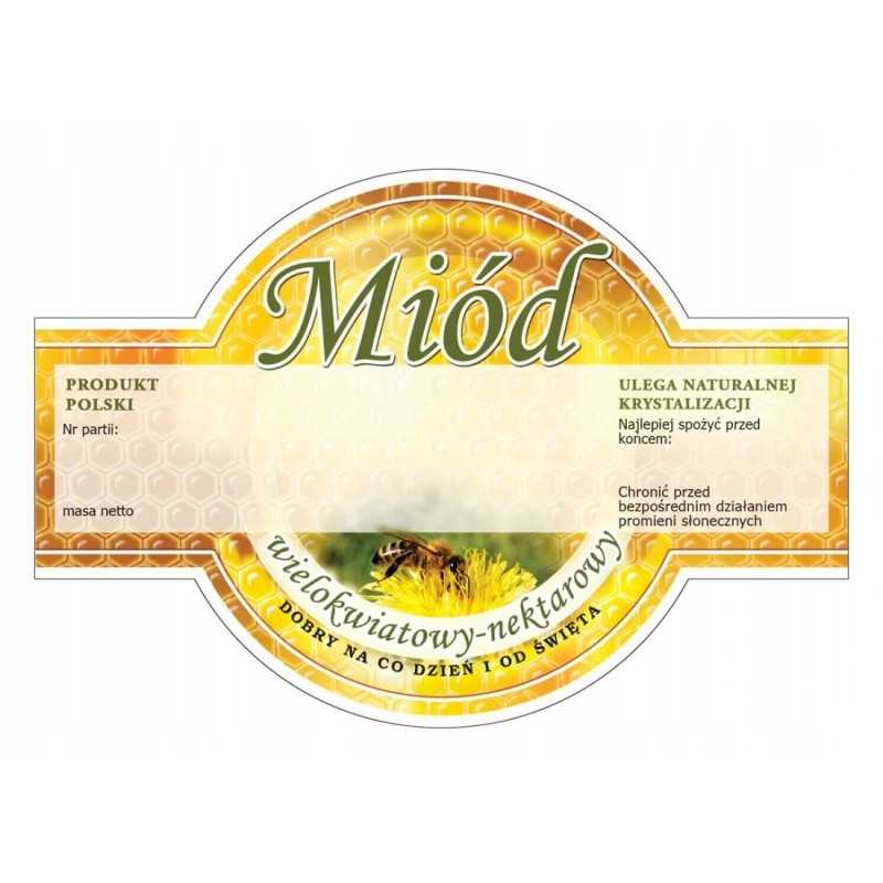 multiflorinio medaus etiketė