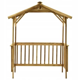 Vidaxl grilio stogelis 163 5x93x210 cm impregnuota pušies mediena 315