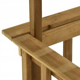 Vidaxl grilio stogelis 163 5x93x210 cm impregnuota pušies mediena 315