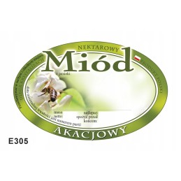 akacijų medaus etiketė
