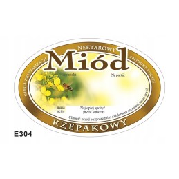 rapsų medaus etiketė