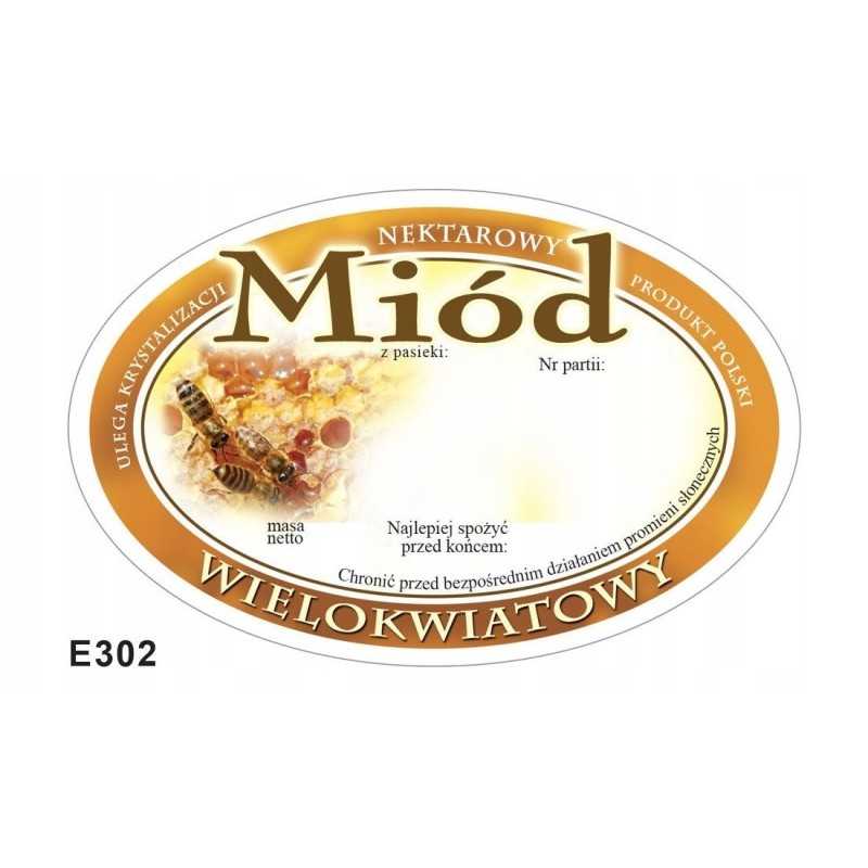 multiflorinio medaus etiketė