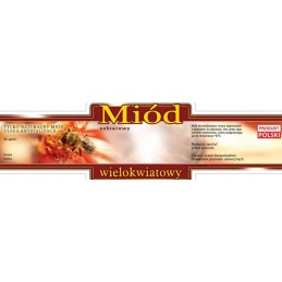 multiflorinio medaus etiketė