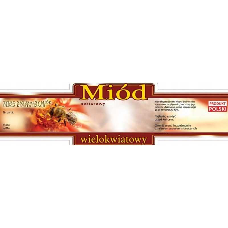 multiflorinio medaus etiketė