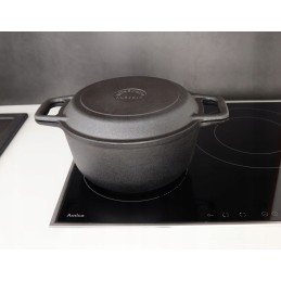 Medžioklinis katilas kepsniams 8l, ketaus, emaliuotas, mk304, Rossner grilis