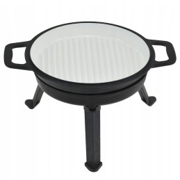 Medžioklinis katilas kepsniams 8l, ketaus, emaliuotas, mk304, Rossner grilis