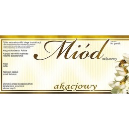 akacijų medaus etiketė