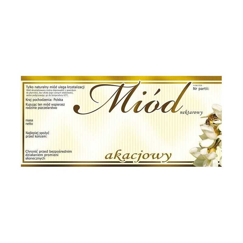 akacijų medaus etiketė