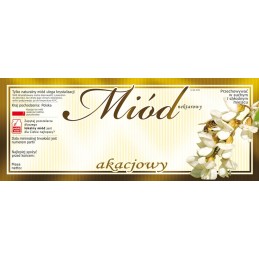 akacijų medaus etiketė