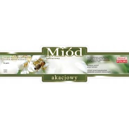 akacijų medaus etiketė