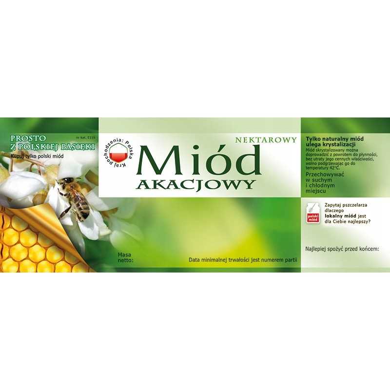 akacijų medaus etiketė