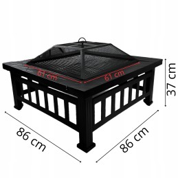 ⭐⭐didelis sodo židinys 80cm, dažytas grilis⭐⭐