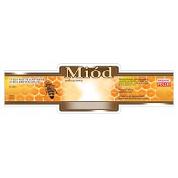 Mes siūlome universalias lipnias etiketes medui - stačiakampės, apskritimo formos - 100 vnt - labai geras produktas!!!