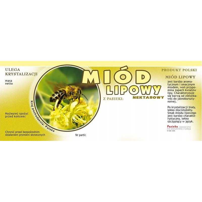 Liepų medui siūlome dideles lipnias etiketes su apskritimu, labai geras produktas!!!