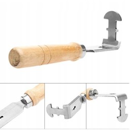 Profiliuotas nerūdijančio plieno grandiklis bičių rėmams valyti