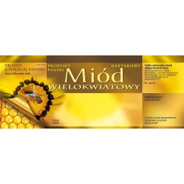 Siūlome dideles lipnias etiketes kelių žiedų medui, labai geras produktas!!!