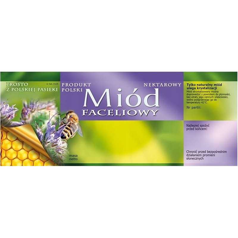 Siūlome dideles lipnias etiketes facelijų medui, labai geras produktas!!!