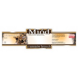 Siūlome stačiakampes, lipnias etiketes medui iš miško plotų - 100 vnt - labai geras produktas!!!