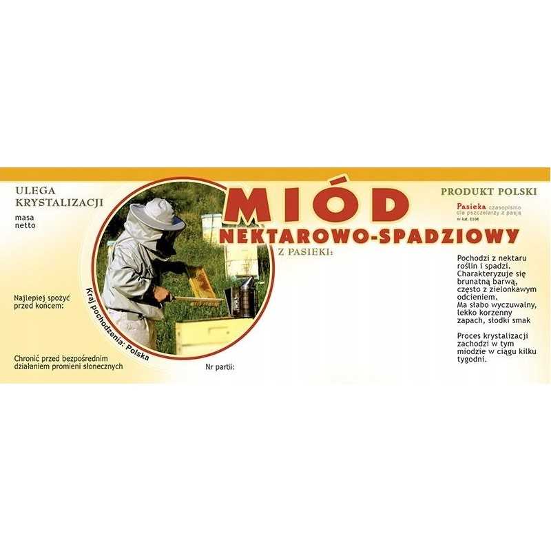 Siūlome dideles lipnias etiketes su apskritimu nektarui ir lipčiaus medui, labai geras produktas!!!