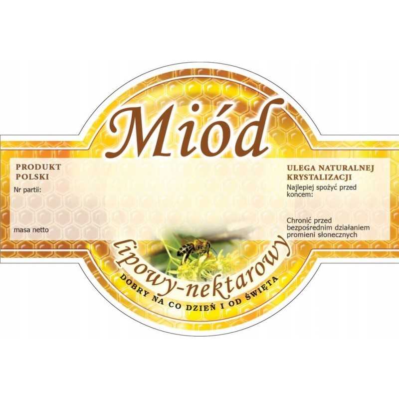 Siūlome dideles apvalias lipnias etiketes - liepų medui - labai geras produktas!!!