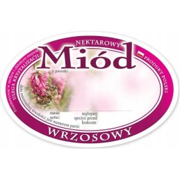 Siūlome ovalias lipnias etiketes - viržių medui - labai geras produktas!!!