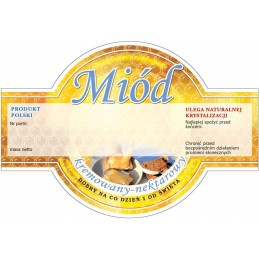 Siūlome dideles apvalias lipnias etiketes - kreminiam medui - labai geras produktas!!!