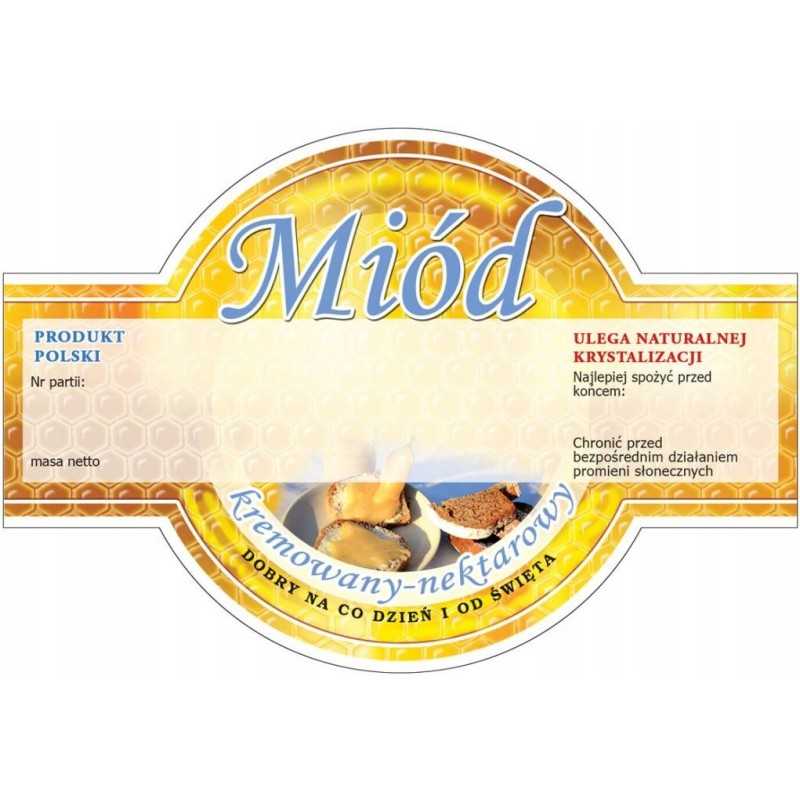 Siūlome dideles apvalias lipnias etiketes - kreminiam medui - labai geras produktas!!!