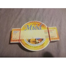 Siūlome dideles apvalias lipnias etiketes - kreminiam medui - labai geras produktas!!!