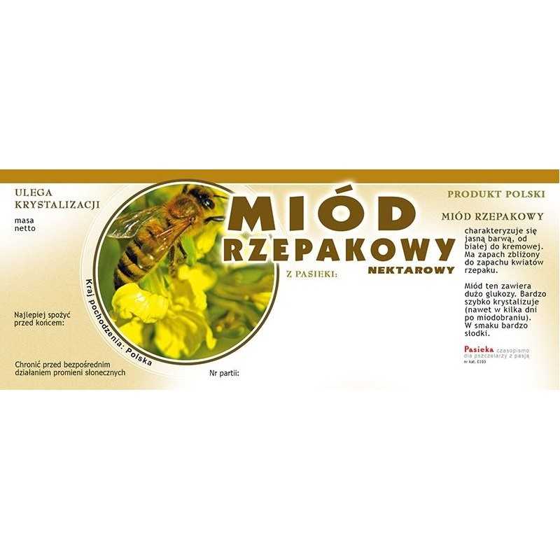 Rapsų medui siūlome dideles lipnias etiketes su apskritimu, labai geras produktas!!!