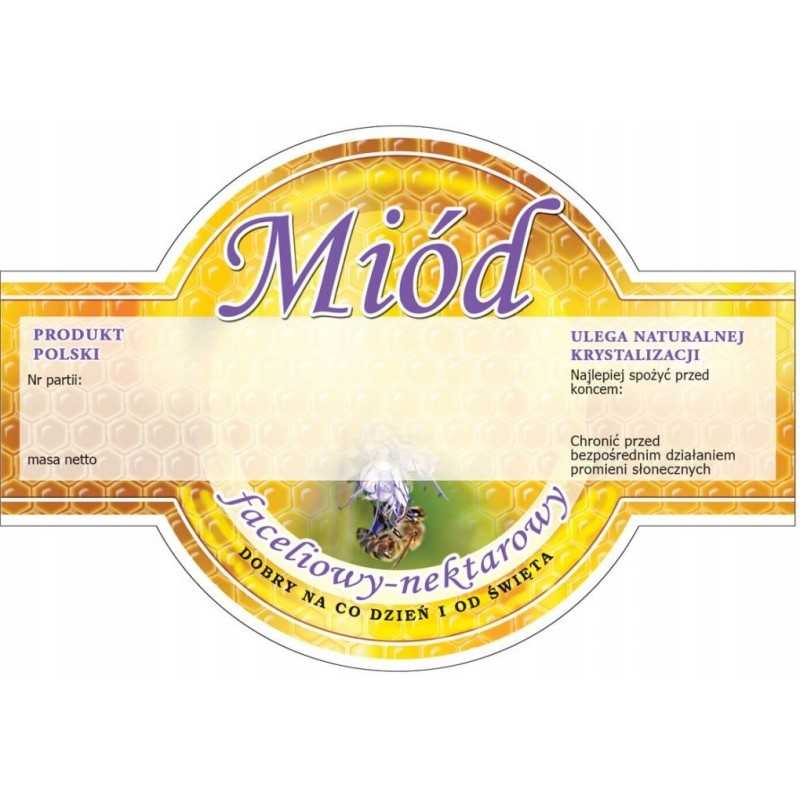 Siūlome dideles apvalias lipnias etiketes - facelijų medui - labai geras produktas!!!